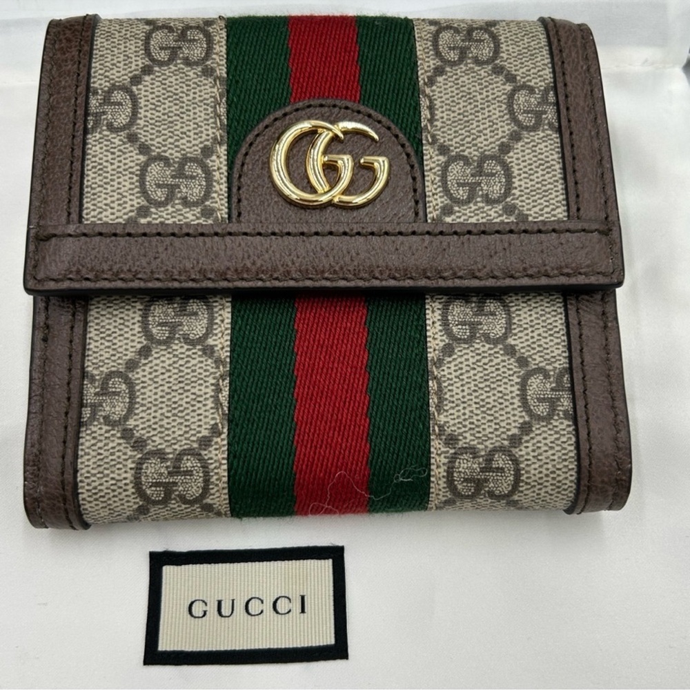 Unisex Gucci, Ophidia, GG French flap bifold wall made in Italy - Picture 8 of 10